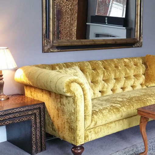 6 Camden 3 Seater Sofa in Rockall Gold